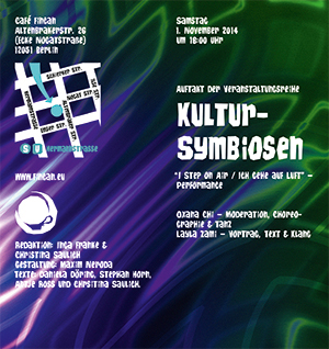 Flyer Cafe Fincan Kultursymbiosen